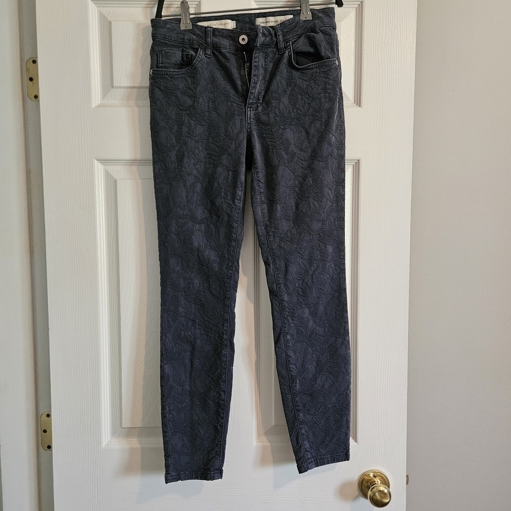 Pilcro and the Letterpress Dark Blue High Rise Skinny Pants
